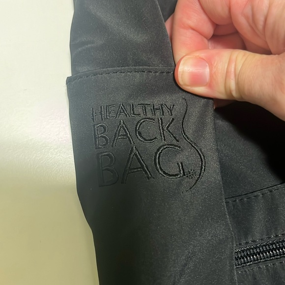 Healthy Back Bag, black, cross body bag. Lots of pockets inside and out. - Picture 2 of 11